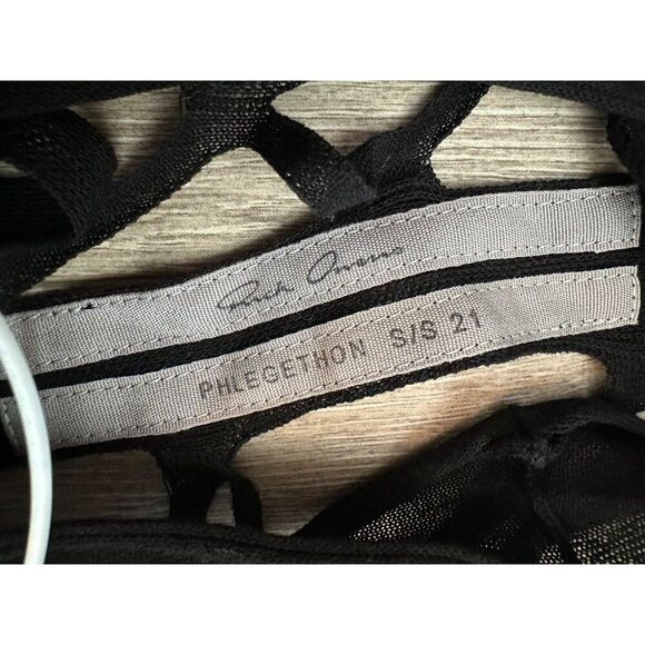 Rick Owens 'Phlegethon' Fishnet Shift Dress Black Medium Grunge NEW - Picture 7 of 12